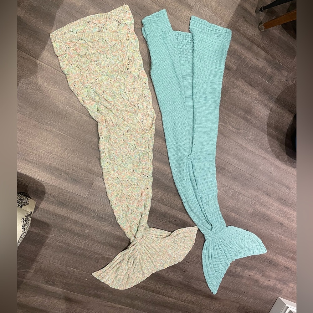 Mermaid tail blanket